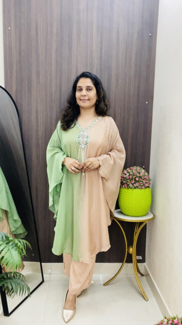 Dual Shade Kaftan Set