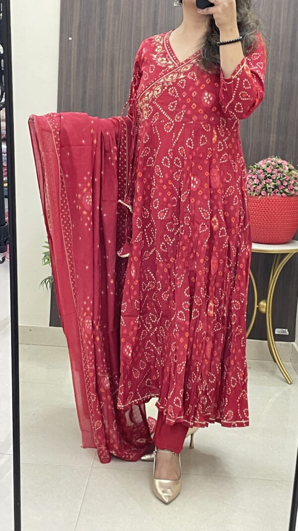 Bandhej Anarkali Set